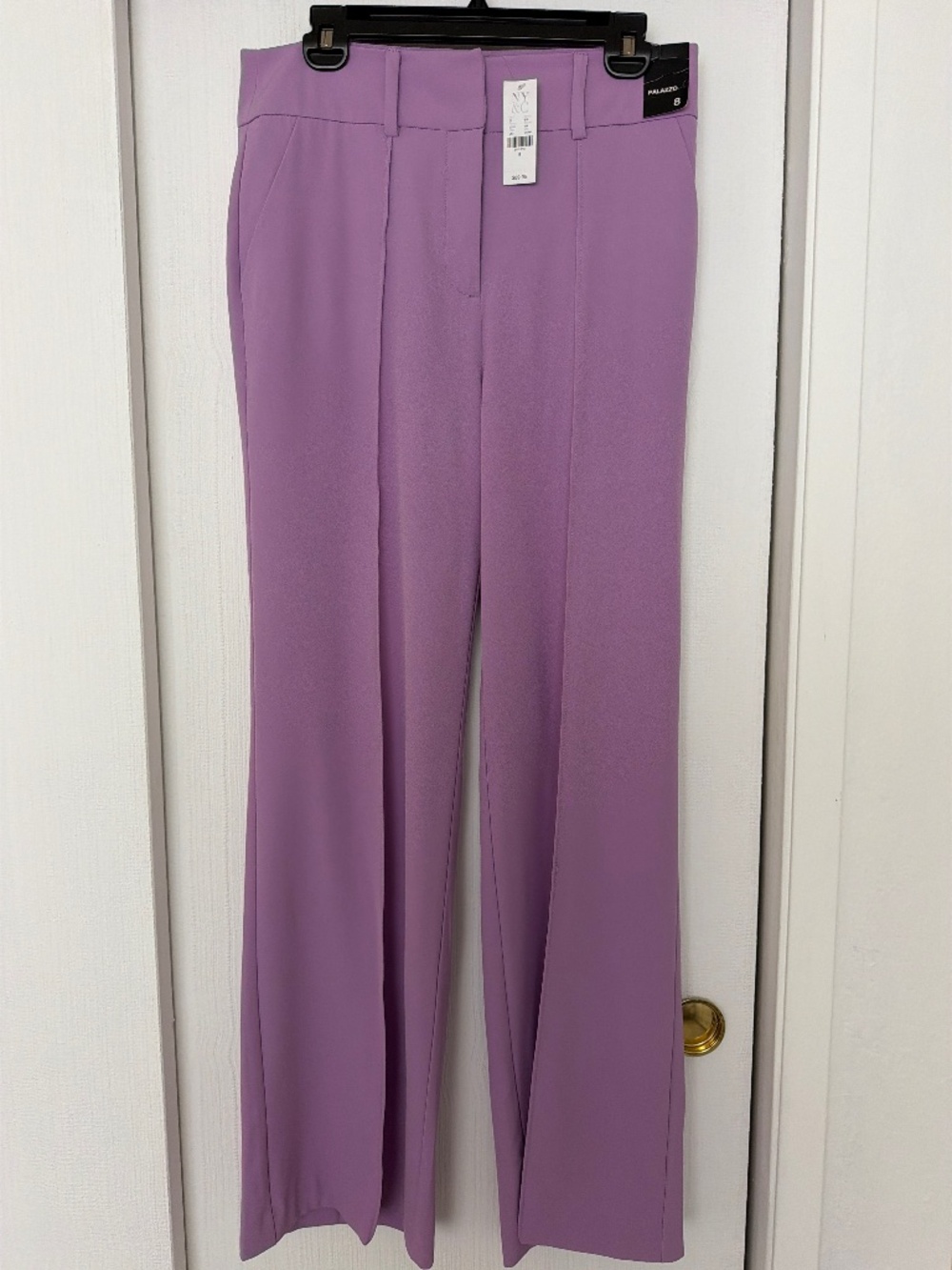 New York & Company Palazzo Pants Size 8 Lavender NWT